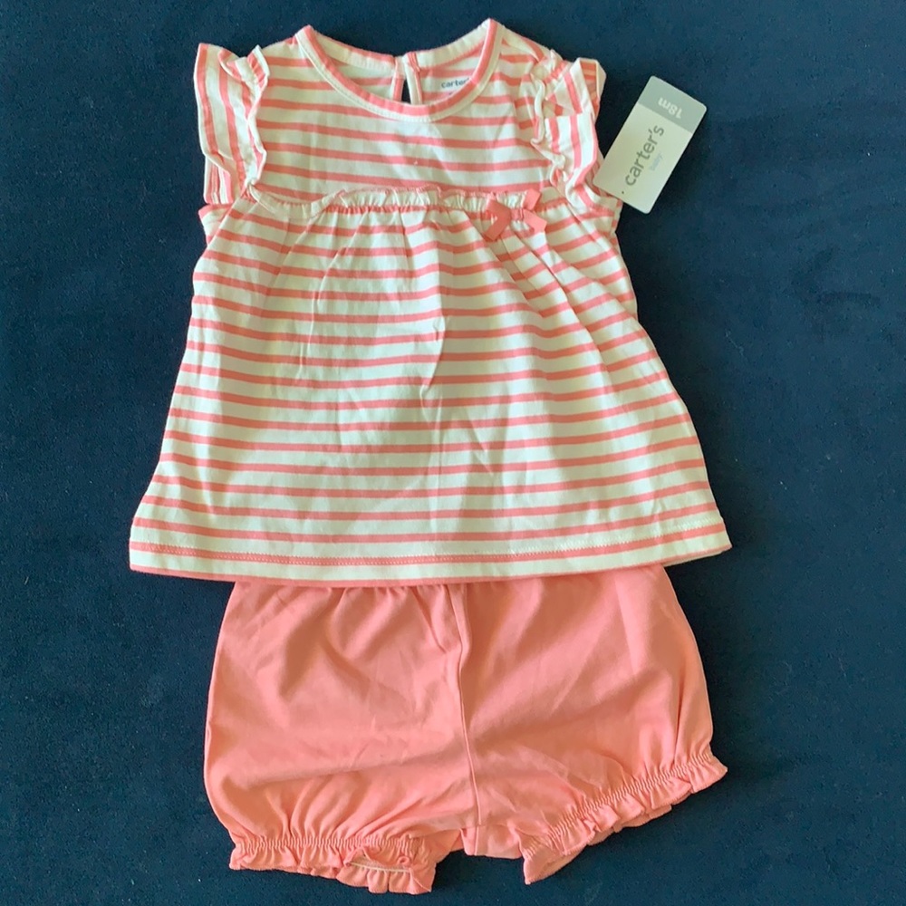 Brand new Carter’s top and shorts set